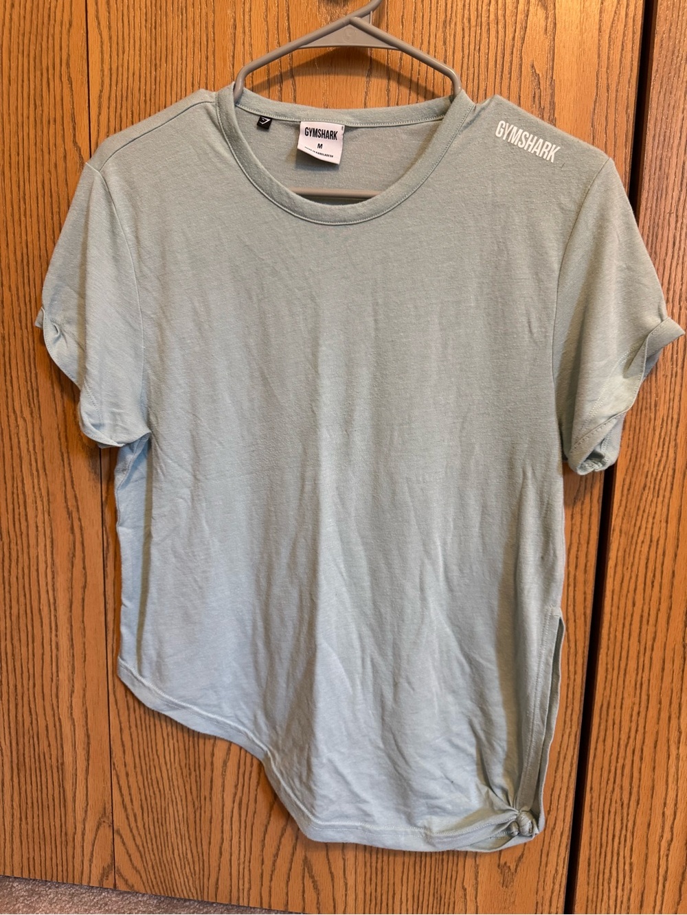 Gymshark Essential Asymmetrical Split Side Knot Tie Tee